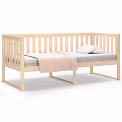 vidaXL Solid Wood Pine Day Bed Bedroom Furniture Multi Colours Multi Sizes - Brown, 100x200 cm