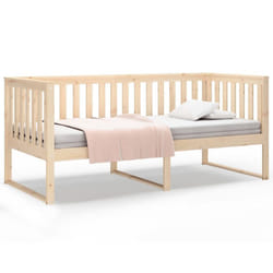 vidaXL Solid Wood Pine Day Bed Bedroom Furniture Multi Colours Multi Sizes - Brown, 100x200 cm