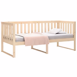 vidaXL Solid Wood Pine Day Bed Bedroom Furniture Multi Colours Multi Sizes - Brown, 100x200 cm