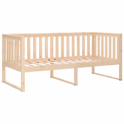 vidaXL Solid Wood Pine Day Bed Bedroom Furniture Multi Colours Multi Sizes - Brown, 100x200 cm - Additional view 6