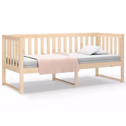 vidaXL Solid Wood Pine Day Bed Bedroom Furniture Multi Colours Multi Sizes - Brown, 75x190 cm