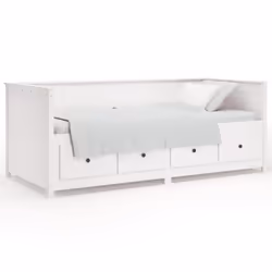 VidaXL 820897, Sofa bed, White, Pinewood, 2075 mm, 1070 mm, 800 mm