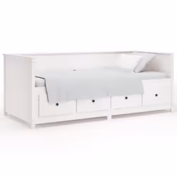 VidaXL 820912, Sofa bed, White, Pinewood, 1975 mm, 970 mm, 800 mm