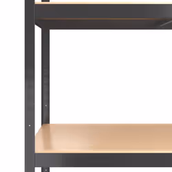 ) vidaXL Storage Shelf Garage Organiser Holder Rack Steel and Engineered Wood - Anthracite, 80 x 40 x 160 cm (L x W x H - Additional view 6
