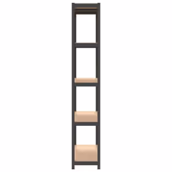 ) vidaXL Storage Shelf Garage Organiser Holder Rack Steel and Engineered Wood - Anthracite, 75 x 30 x 172 cm (L x W x H - Additional view 4