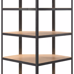 ) vidaXL Storage Shelf Garage Organiser Holder Rack Steel and Engineered Wood - Grey, 90 x 90 x 180 cm (L x W x H - Additional view 6