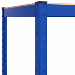 ) vidaXL Storage Shelf Garage Organiser Holder Rack Steel and Engineered Wood - Blue, 90 x 90 x 200 cm (L x W x H - Additional view 6