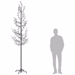 vidaXL Cherry Blossom LED Tree Warm White Christmas Light Display Multi Sizes - 368 - Additional view 6