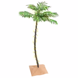 vidaXL LED Palm Tree Warm White Artificial Outdoor Plant Decor Multi Sizes - 72
