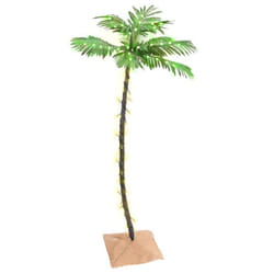 vidaXL LED Palm Tree Warm White Artificial Outdoor Plant Decor Multi Sizes - 88