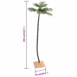 vidaXL LED Palm Tree Warm White Artificial Outdoor Plant Decor Multi Sizes - 192