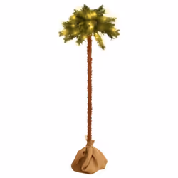 vidaXL Christmas Tree with LEDs Palm Tree Christmas Decoration Artificial Tree - 180 cm