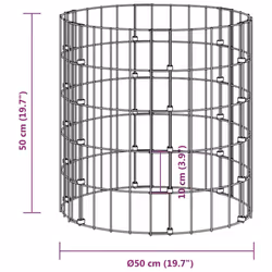 vidaXL Garden Composter Galvanised Steel Recycling Bin Waste Box Multi Sizes - Ã 50 x 50 cm/245 - Additional view 5
