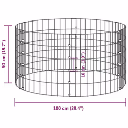 vidaXL Garden Composter Galvanised Steel Recycling Bin Waste Box Multi Sizes - Ã 100 x 50 cm/42
