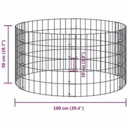 vidaXL Garden Composter Galvanised Steel Recycling Bin Waste Box Multi Sizes - Ã 100 x 50 cm/42 - Additional view 6