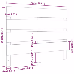 VidaXL 821328 headboard/footboard White - Additional view 6