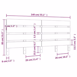 VidaXL 821342 headboard/footboard - Additional view 6