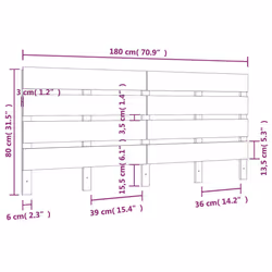 VidaXL 821358 headboard/footboard White - Additional view 6