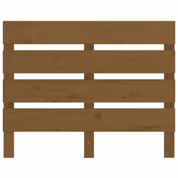 vidaXL Headboard Bedroom Bed Headboard Decorative Bed Header Solid Wood Pine - honey brown, 75 x 3 x 80 cm - Additional view 3