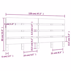 VidaXL 821373 headboard/footboard White - Additional view 6
