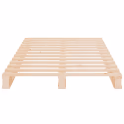 vidaXL Solid Wood Pine Bed Frame Wooden Bed Base Bedstead Mattress Foundation - natural, 90 x 200 cm - Additional view 4