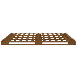 vidaXL Solid Wood Pine Bed Frame Honey Brown 120x200 cm Wooden Platform Bed - Additional view 4