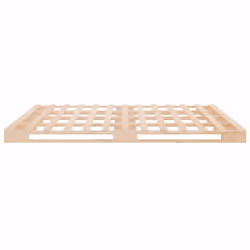 vidaXL Solid Wood Pine Bed Frame Wooden Bed Base Bedstead Mattress Foundation - natural, 140 x 200 cm - Additional view 5