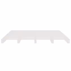 vidaXL Solid Wood Pine Bed Frame Wooden Bed Base Bedstead Mattress Foundation - white, 180 x 200 cm - Additional view 4