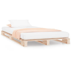 vidaXL Pallet Bed Bedstead Bed Frame 75x190 cm Small Single Solid Wood Pine