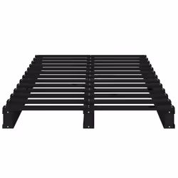 vidaXL Pallet Bed Home Bed Frame Black 75x190 cm Small Single Solid Wood Pine