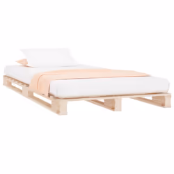 vidaXL Pallet Bed Bedroom Bed Frame Bed Base 90x190 cm Single Solid Wood Pine - Additional view 4