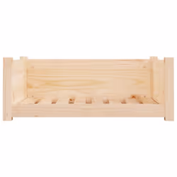 vidaXL Solid Pine Wood Dog Bed 75.5x55.5x28 cm Wooden Pet Sofa Puppy Dog Couch - Additional view 4