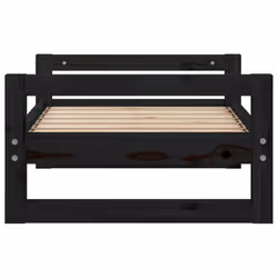 vidaXL Solid Pine Wood Dog Bed Wooden Pet Sofa Dog Couch Multi Colours/Sizes - Black - Additional view 5