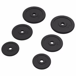 vidaXL Weight Plates Cast Iron Fitness Lifting Bar Weight Disc Multi Models - 6