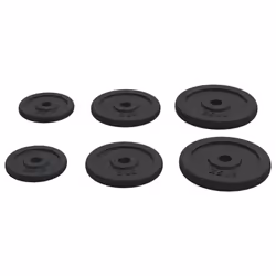 vidaXL Weight Plates Cast Iron Fitness Lifting Bar Weight Disc Multi Models - 6