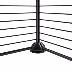 vidaXL 8-Panel Pet Cage Black 35x35 cm Steel Rabbit Hutch Small Animal Cage - Additional view 4