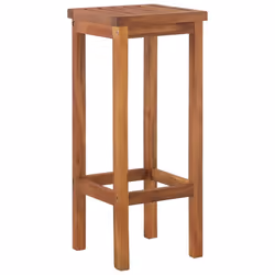 vidaXL Bar Stools 6 pcs Solid Wood Acacia - Additional view 2