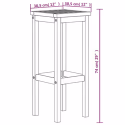 vidaXL 8x Solid Wood Acacia Bar Stools Kitchen Wooden Bistro Chair Pub Stool - Additional view 3