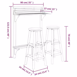 VidaXL 3116003 outdoor furniture set - Additional view 8