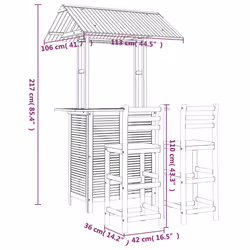 VidaXL 3116004 outdoor furniture set - Additional view 8