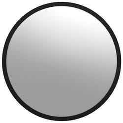 vidaXL Indoor Convex Traffic Mirror Black Acrylic Traffic Security Road Safety
