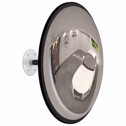 vidaXL Indoor Convex Traffic Mirror Black Acrylic Traffic Security Road Safety
