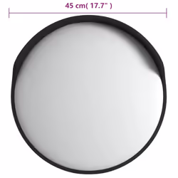 vidaXL Convex Traffic Mirror PC Plastic Road Safety Black/Orange Multi Sizes - 45 cm - Additional view 7