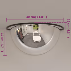 vidaXL 1/2x Traffic Mirror Acrylic Driveway Safety Mirror Multi Sizes/Models - 30 cm/2 - Additional view 7