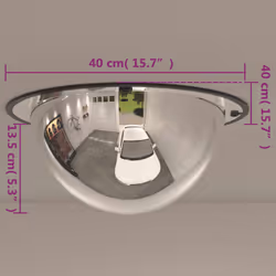 vidaXL 1/2x Traffic Mirror Acrylic Driveway Safety Mirror Multi Sizes/Models - 40 cm/1 - Additional view 7