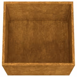 vidaXL Planter Raised Garden Bed Plant Pot Flower Pot Grey Weathering Steel - 49 x 47 x 46 cm/ 1 pcs - Additional view 6