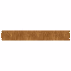 vidaXL Lawn Edgings Garden Edging Outdoor Grass Border Flexible Corten steel - 15 x 103 cm/ 50 pcs