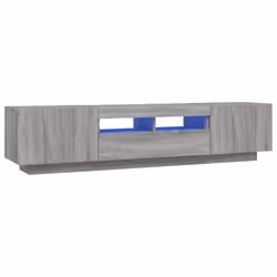 vidaXL TV Cabinet with LED Lights TV Stand Media Unit Furniture Multi Colours - Grey sonoma