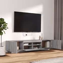 vidaXL TV Cabinet with LED Lights TV Stand Media Unit Furniture Multi Colours - Grey sonoma - Additional view 6