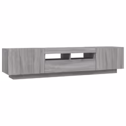 vidaXL TV Cabinet with LED Lights TV Stand Media Unit Furniture Multi Colours - Grey sonoma - Additional view 8